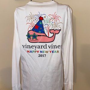 Vineyard Vines 2017 New Years Long Sleeve Tee NWT size XXS
